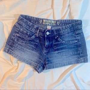 Mossimo Supply Co cobalt blue denim shorts